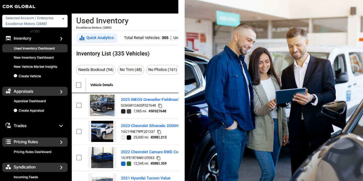 CDK Global Quote Express — Used Inventory & Dealership Sales Platform